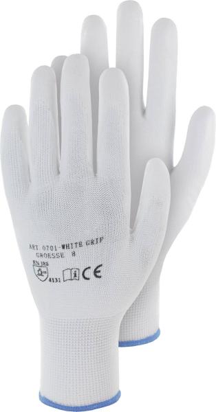 Feinstrickhandschuh Gr.8 1 Paar weiß mit SB-Karte vorne