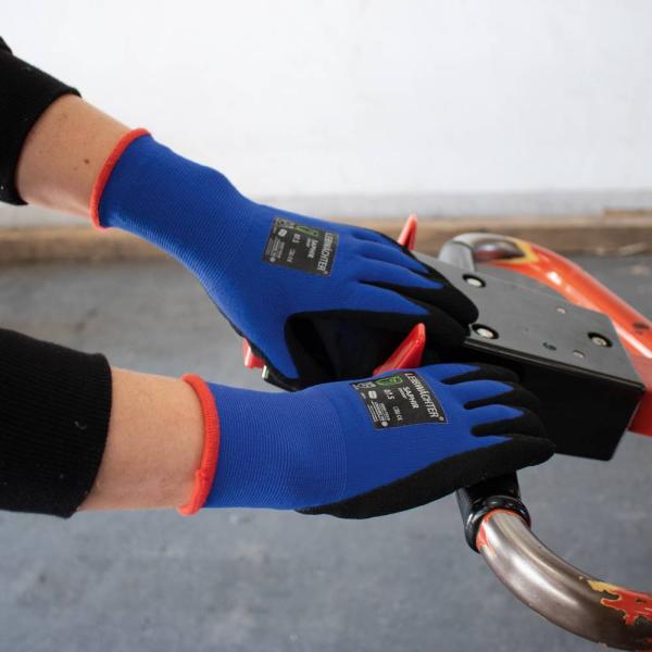 Leibwächter Saphir,blau, Gr.08 Nylon, Spandex, Nitril