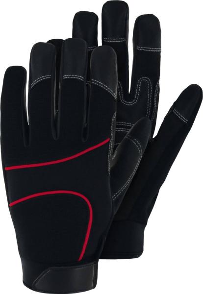 Dynamic, schwarz-rot, Gr. 9 Synthetikleder vorne