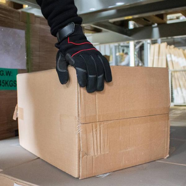 Dynamic, schwarz-rot, Gr. 9 Synthetikleder