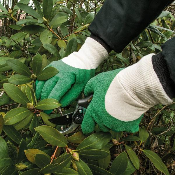 Arbeitshand. Stone-Star Gr.10 grün, Latex 3/4 getaucht