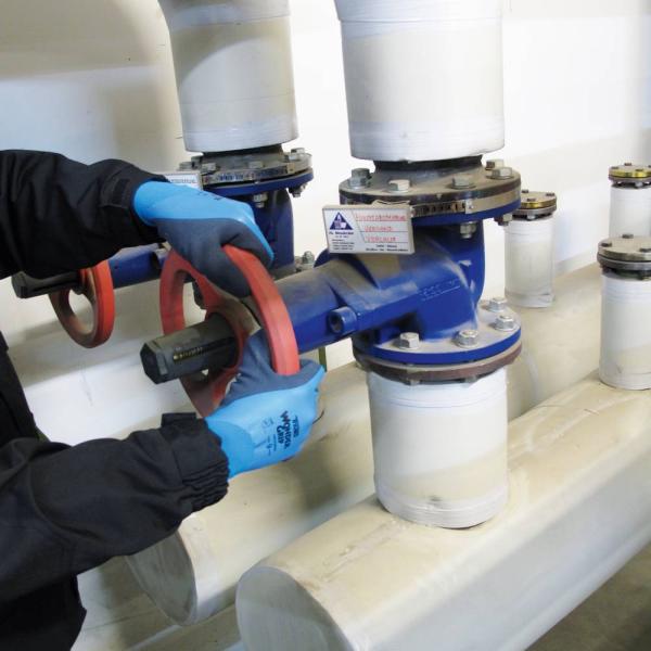 Wonder Grip Aqua Gr.7, Blau Latex, 2-Fach getaucht