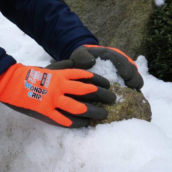 Wonder Grip Thermo Gr.11 Orange, Latex 2-Fach getaucht