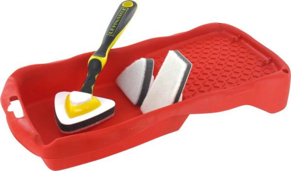 Streicher-Set 3in1, Handgriff, Farbwanne, 2 Wechselkissen vorne