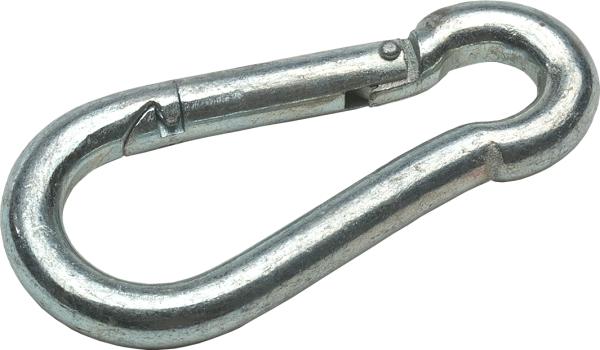 Karabiner-Haken, 60x6 mm, verzinkt vorne