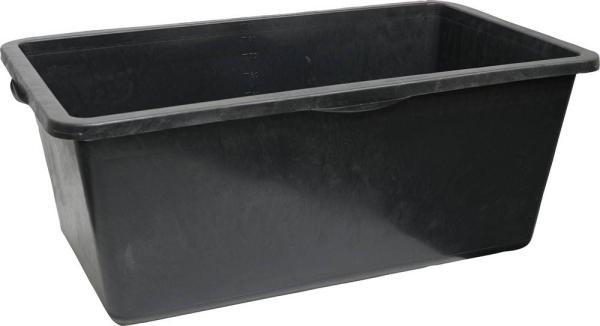 Mörtelkasten 65l, schwarz, rechteckig vorne