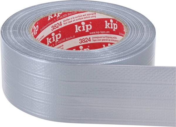 Steinband, Gewebe, 50mm, 50m silber vorne