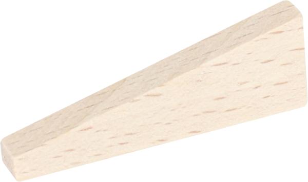 Kanalkeile aus Buchenholz 250 Stück, 44x7x4-14mm vorne