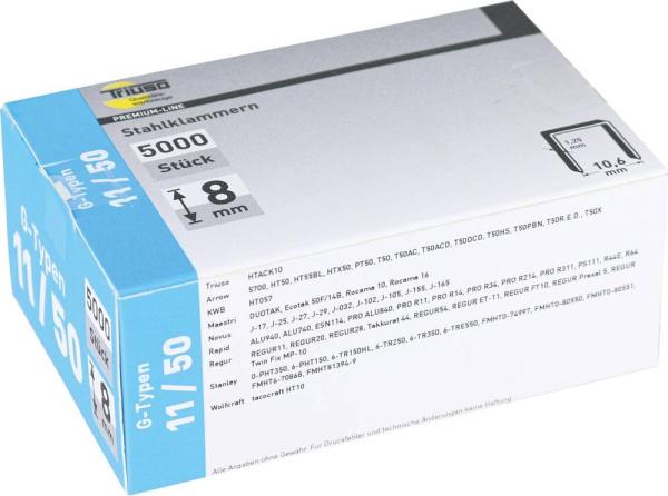 Klammern, 10 mm, 5000 Stck. G-Typ 11