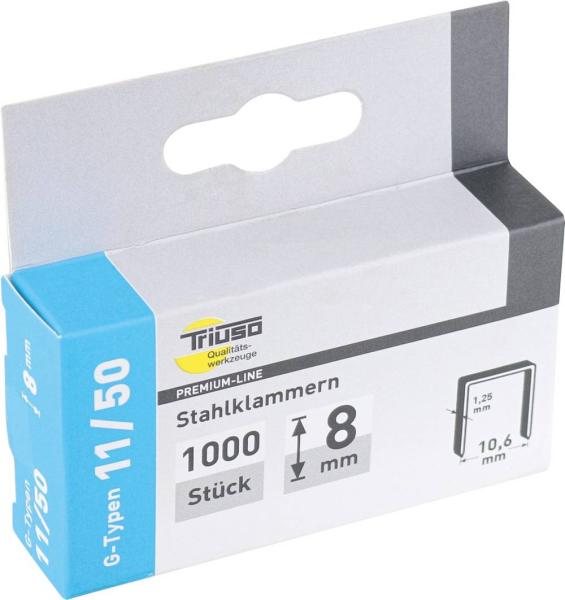 Klammern,  6 mm, 1000 Stck. G-Typ 11 vorne