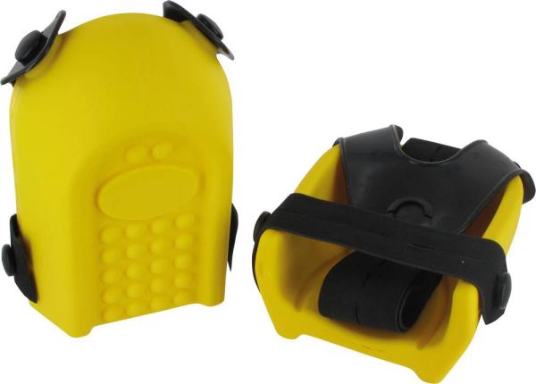 Knieschoner gelb Stufe 0,1Paar 2 Riemen, für glatte Flächen vorne