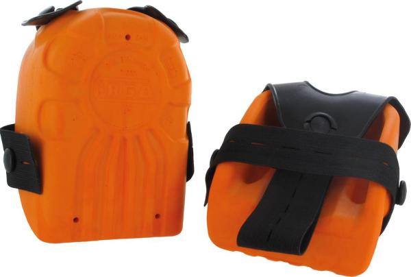 Knieschoner Schalenform orange Paar Gr. S-M DIN14404 Stufe 2 vorne