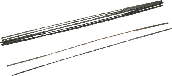 Laubsägeblatt-Sortiment, 24 Stück auf Karte, 130mm vorne