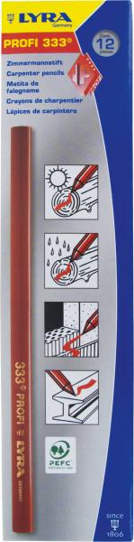 Zimmermann-Stift "LYRA" ungesp.,24cm, 1 Stck.