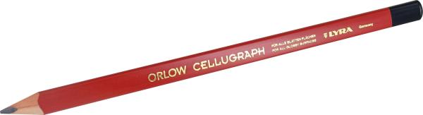 LYRA-Cellugraph-Riesenstift 24cm,dreiflächig,rot,gespitzt vorne