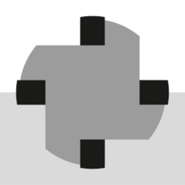 HM-Fugenfräser Durchm. 8mm mit Gewinde M14, 4-schneidig