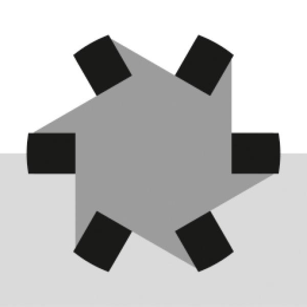 HM-Fugenfräser Durchm. 12mm mit Gewinde M14, 6-schneidig