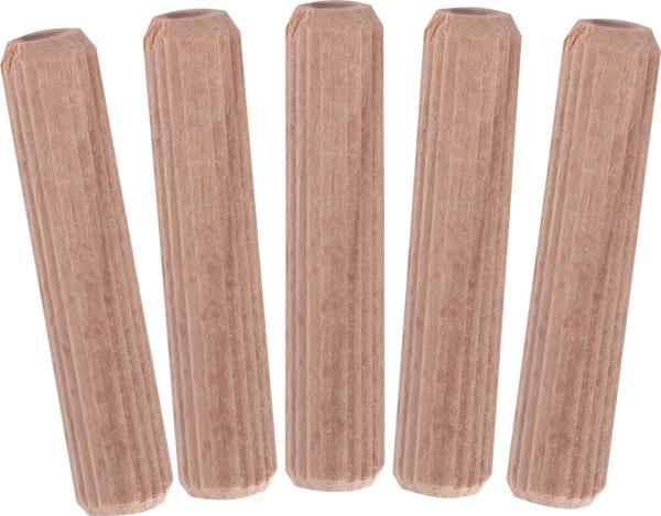 Möbel-Dübel 10x40mm,Buchenholz 120 Stück/Pack vorne