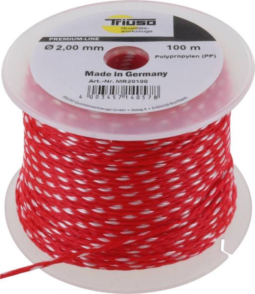 Maurerschnur rot 2,0mm/100m Polypropylen vorne
