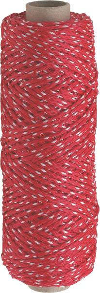 Maurerschnur rot-weiß 2,0mm,100m, Kreuzspule vorne