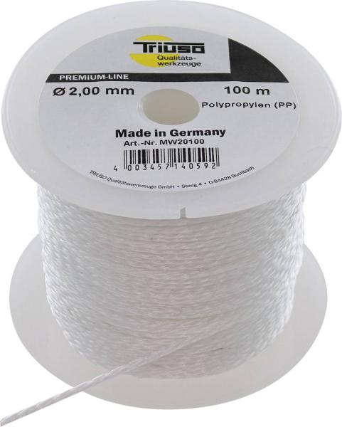 Fliesenlegerschnur weiß 2,0 mm/100m, Polypropylen vorne