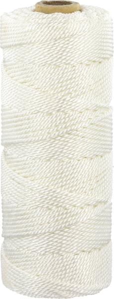 Pflasterer-Richtschnur gedreht 2,2mm/100m, weiß, Kreuzspule vorne