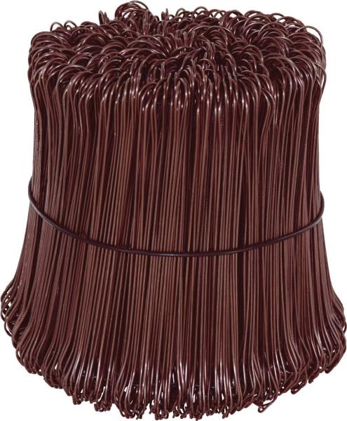 Doppel-Betonbindedraht 1,0x160 mm,verkupfert, Bund 1000 Stück vorne