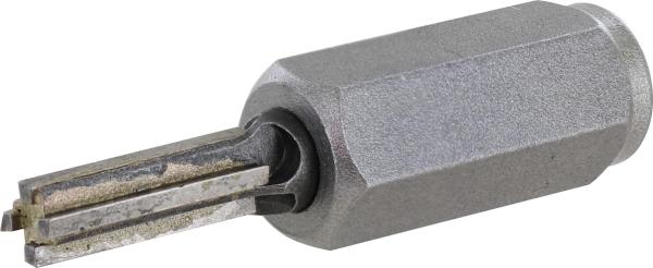 HM-Fugenfräser Durchm. 8mm mit Gewinde M14, 4-schneidig vorne