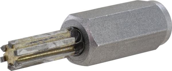 HM-Fugenfräser Durchm. 12mm mit Gewinde M14, 6-schneidig vorne