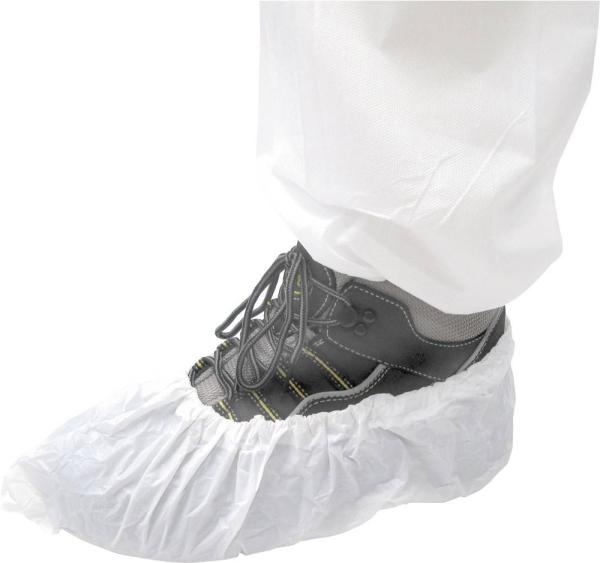 Überschuh weiß, CPE 20 Stück/Spender, Universalgr. vorne