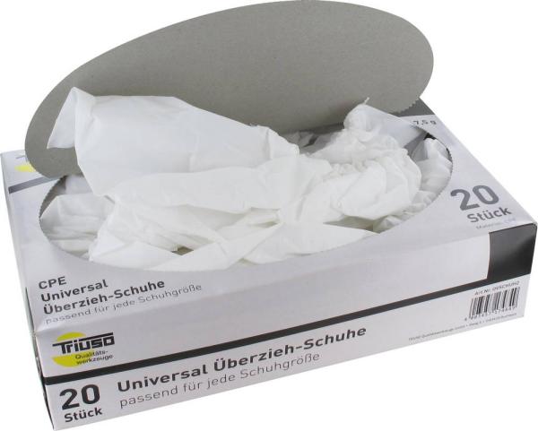 Überschuh weiß, CPE 20 Stück/Spender, Universalgr.