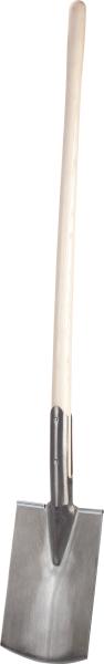 Profi-Spaten mit DIN-Tülle, dopp. genietet,Knopf-Eschenst vorne