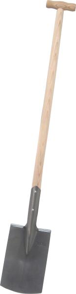 Doppelfederspaten Eschen-T- Stiel doppelt genietet 285x180 vorne