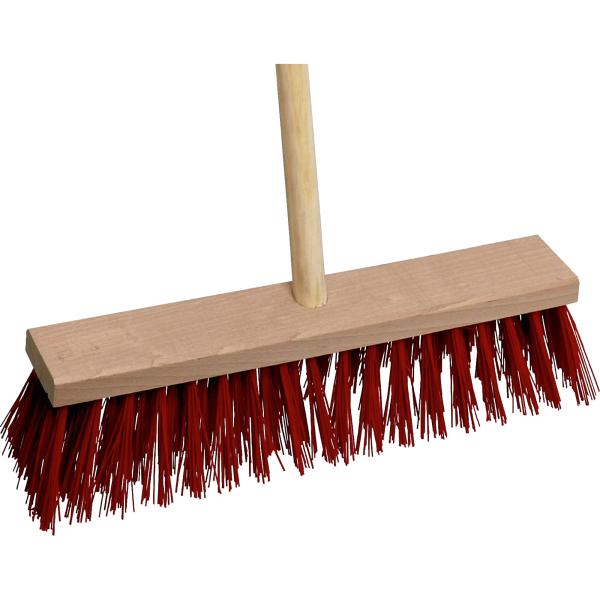 Straßenbesen 40cm mit Stiel 140cm, im Display vorne