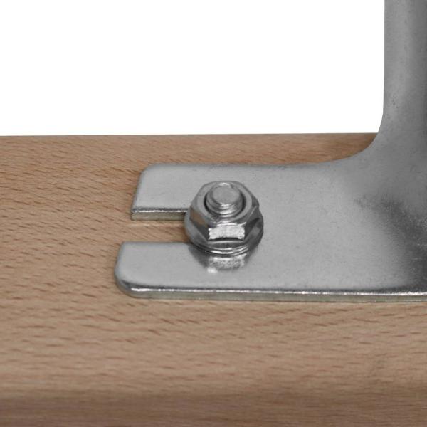 Straßenbesen 60cm, Stielhalter extra stark, 28mm, Elaston rot