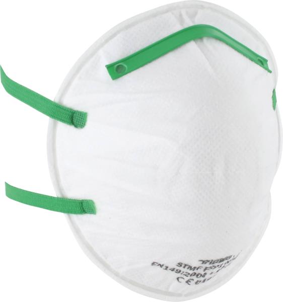 Atemmaske FFP1, 10 Stück, gegen Feinstaub, ohne Ventil vorne