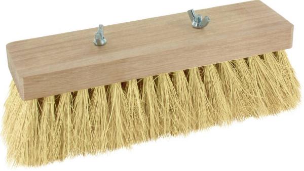 Teerbesen 23 cm, 17x6 Reihen mit Halterschr., Fibre-Borsten vorne