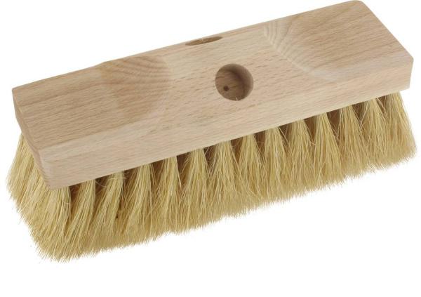 Teerbesen 22cm,14x7 Reihen, Sattelholz, Naturborsten vorne