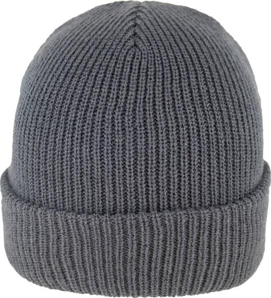 Strick-Beanie, grau, 27cm 100% Polyacryl