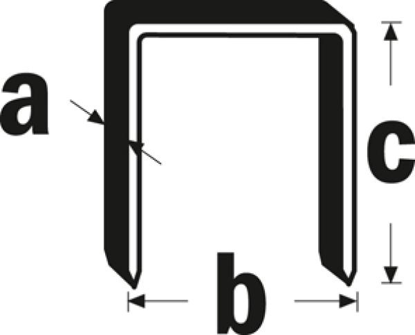 Klammern,  6 mm, 5000 Stck. Typ 53