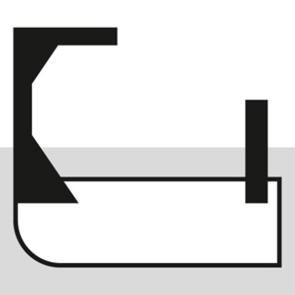 Knieschoner Schalenform orange Paar Gr. S-M DIN14404 Stufe 2