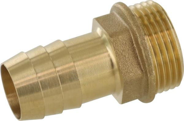 Schlauchstutzen AG3/4"" Messing Stutzen 24mm (1"") vorne""