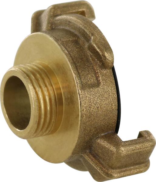 Schnell-Außengewindestück 3/4"" Messing vorne""