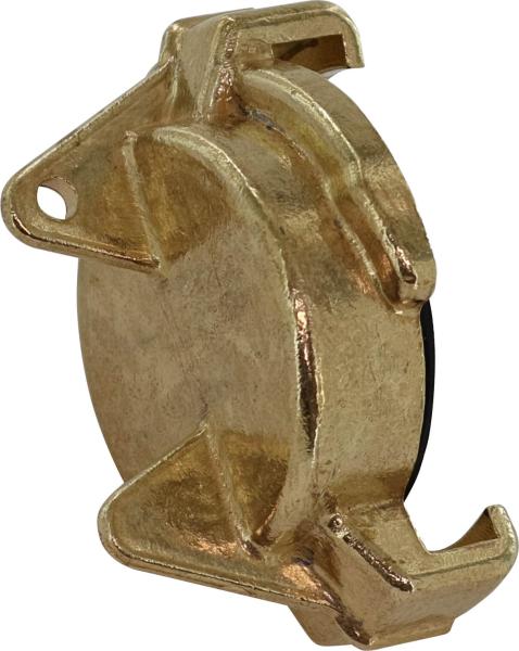 Schnell-Blindkupplung, Messing vorne