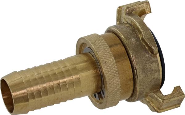 Schnell-Hochdruckschlauchstück 32mm 1 1/4"", Messing vorne""