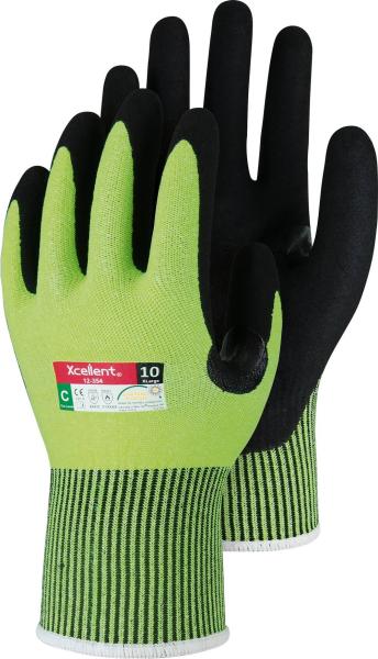 XC-Cut-C neongelb, Gr. 11 UHMWPE, Nitril,+Verstärkung vorne