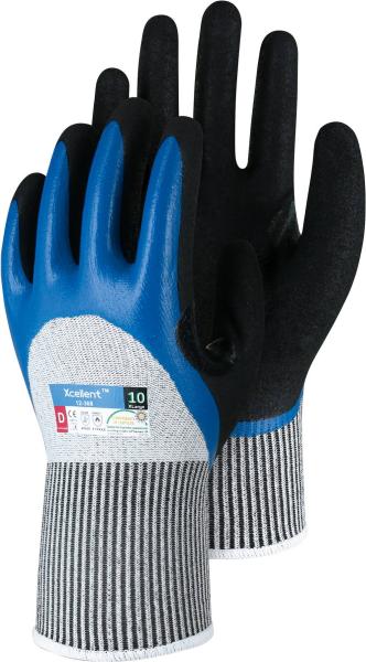 XC-Cut-D grau mel., Gr. 09 UHMWPE, 3/4 Nitril, Hitzesch. vorne