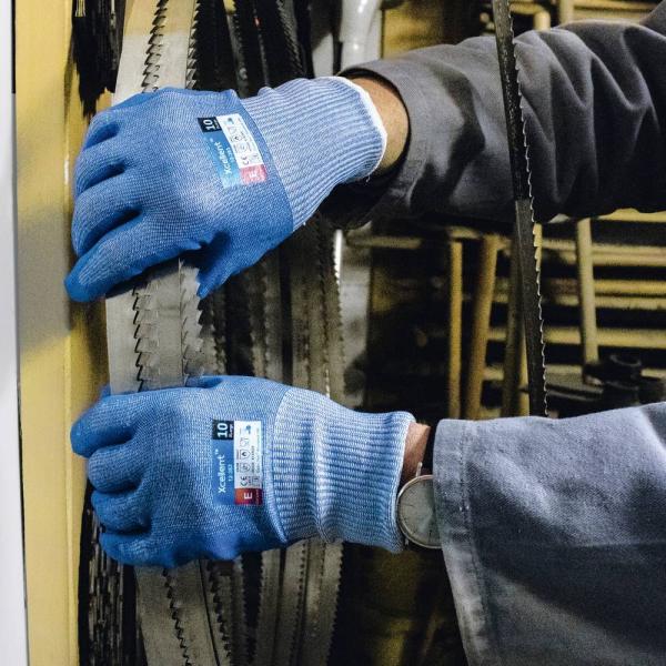 XC-Cut-E, hellblau, Gr.09 UHMWPE, Stahl, Nitril, Touch