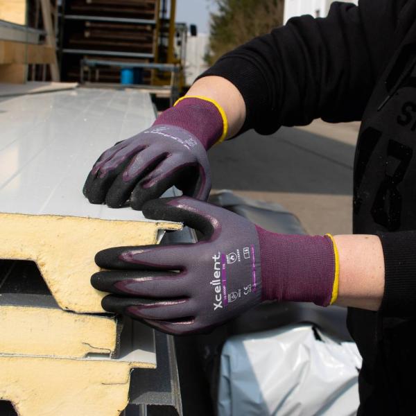 XC-Line lila, Gr. 09 Nitril, Polyamide, Hitzeschutz
