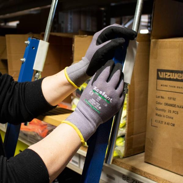 XC-Line dunkelgrau, Gr.08 Nitril, 360  atmungsaktiv